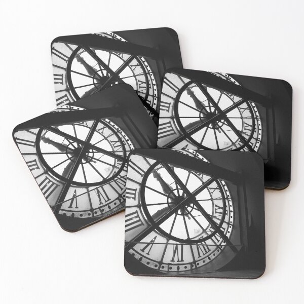 Item preview, Black and white giant clock at former train station D'Orsay Museum in Paris, France designed and sold by cinemadnesshirt.