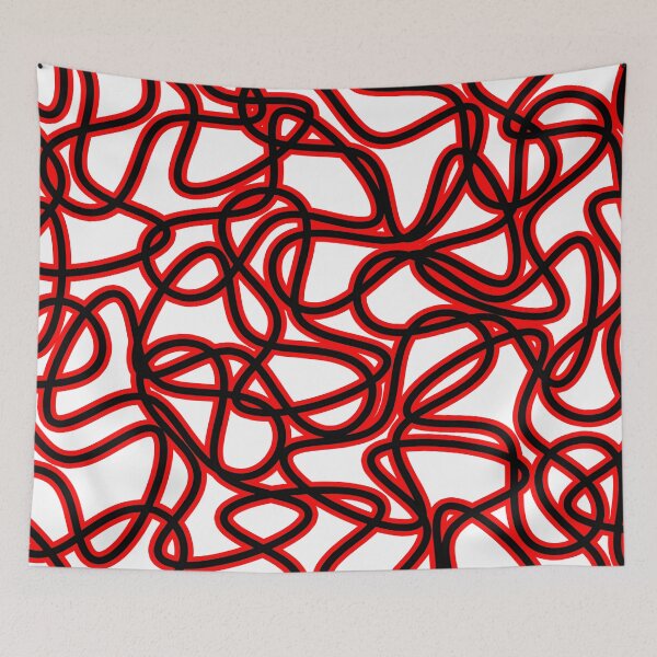 Item preview, Abstract pattern - red and black. designed and sold by K.S ART.