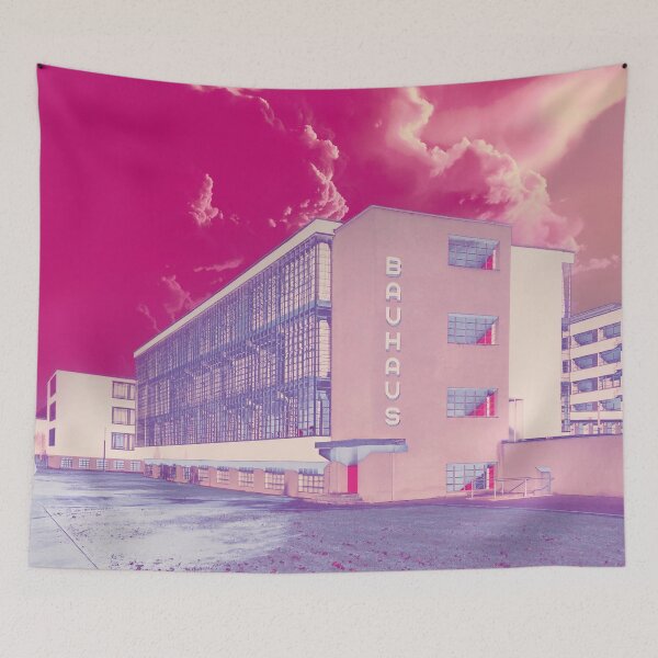 Item preview, Bauhaus Dessau, modern architecture, pink designed and sold by Mauswohn.