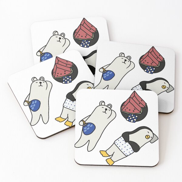 Item preview, Sleeping white bear and penguin designed and sold by Bella510.