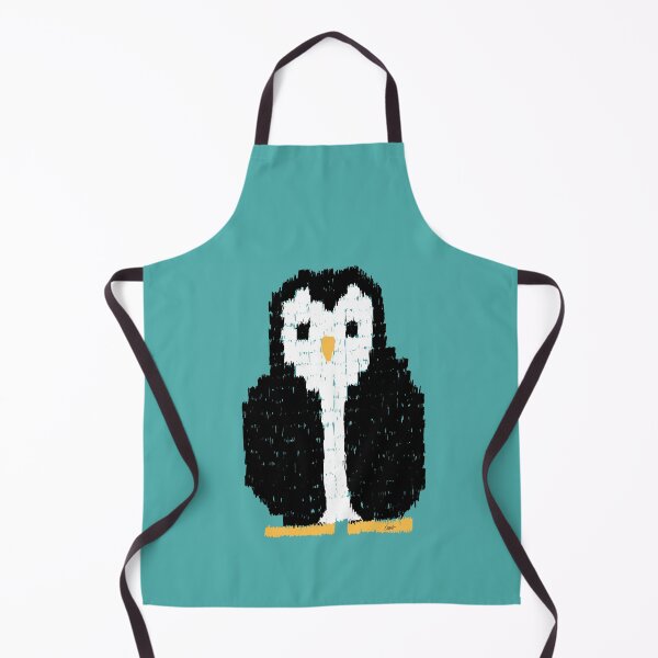 Item preview, Checkered penguin blue / green background designed and sold by MentaLee.