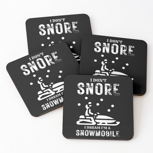 Item preview, I DON'T SNORE I DREAM I'M A SNOWMOBILE SHIRT designed and sold by zoonix.