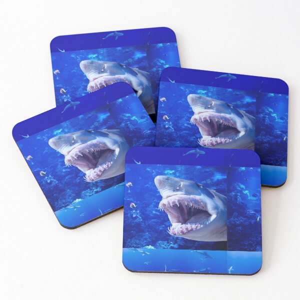 Item preview, Fierce Shark in the deep blue sea designed and sold by Hinny8.