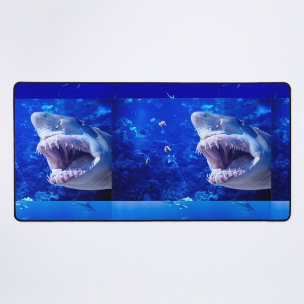 Item preview, Fierce Shark in the deep blue sea designed and sold by Hinny8.