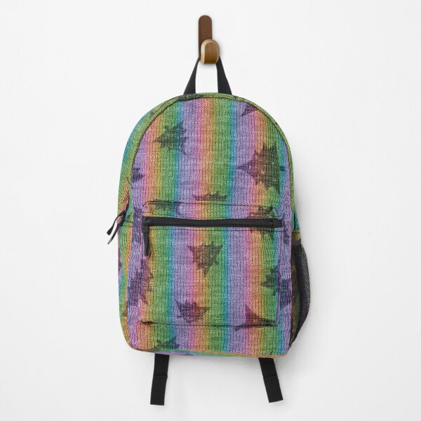 Item preview, Rainbow Stripes Christmas Tree Knitted Woollen Texture designed and sold by James-Cole.