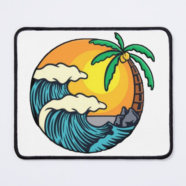 Item preview, Blue Van With Surfboard designed and sold by Sticky World.