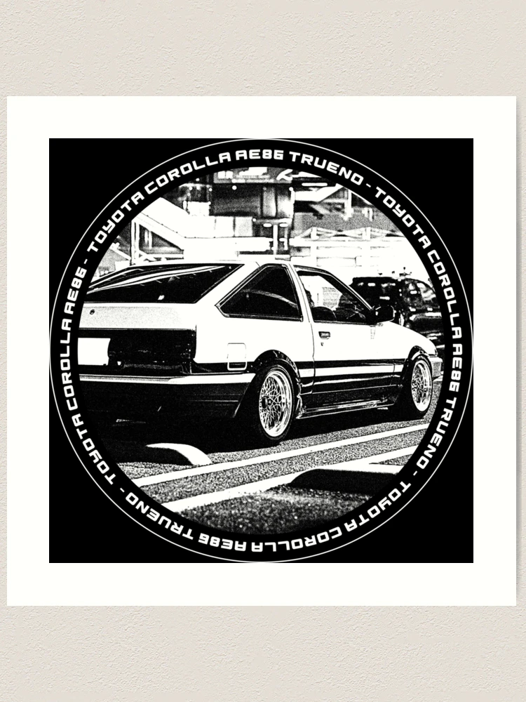 TOYOTA COROLLA AE86 TRUENO Black 'N White 4 (Black Version