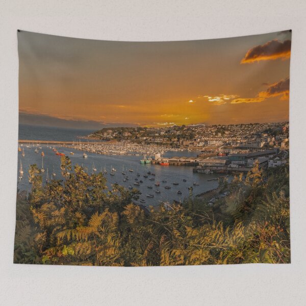 Item preview, Brixham Harbour At Sunset designed and sold by rawshutterbug.