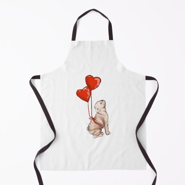 Item preview, Pug love red balloons Valentines day  designed and sold by Milatoo.