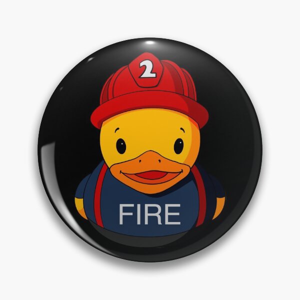 Item preview, Fire Chief Rubber Duck designed and sold by Alisha Ober Designs.