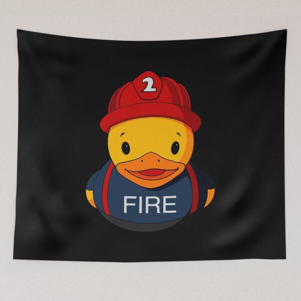Item preview, Fire Chief Rubber Duck designed and sold by Alisha Ober Designs.