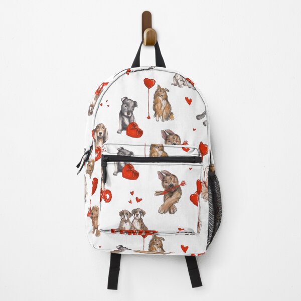 Item preview, Dog lover Pug puppy with heart red balloons designed and sold by Milatoo.