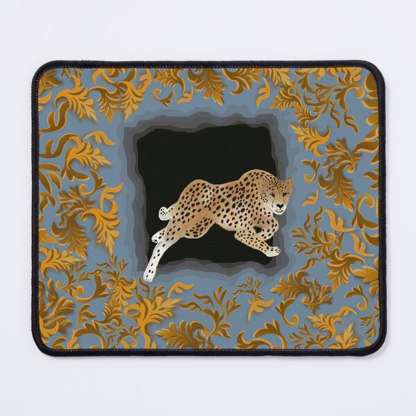 Item preview, Trompe Loeil Baroque cheetah vintage designed and sold by ZucyakSa.