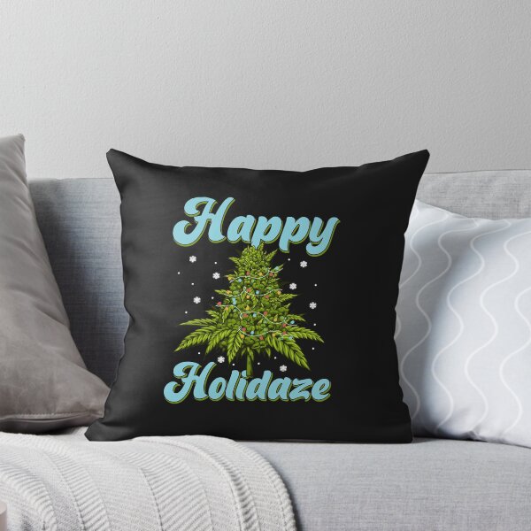 Item preview, Happy Holidaze Weed Cannabis Christmas Trees Ugly Sweater designed and sold by JessieRhig.