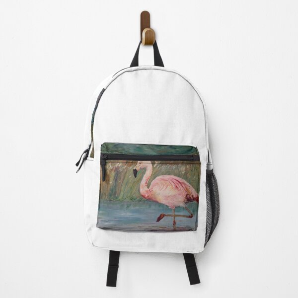 Item preview, Pink flamingo on the Muga River designed and sold by Natalia_Shchip.