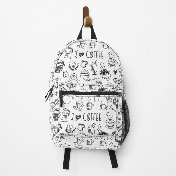 Item preview, I Love Coffee Fun Black Line Illustration designed and sold by taiche.