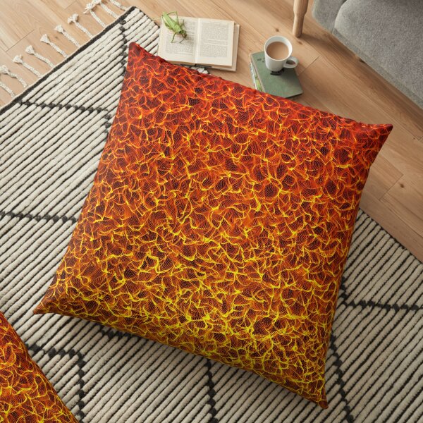 Blazing Coals Floor Pillow