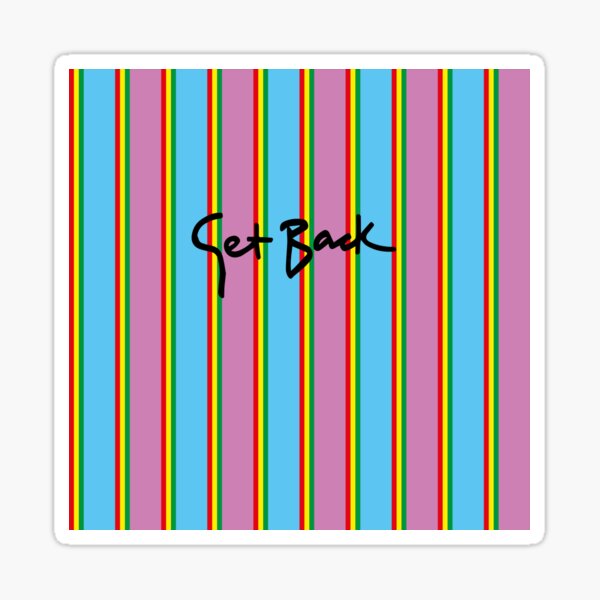 "John Lennon Get Back " Sticker for Sale by SambaSuitela | Redbubble
