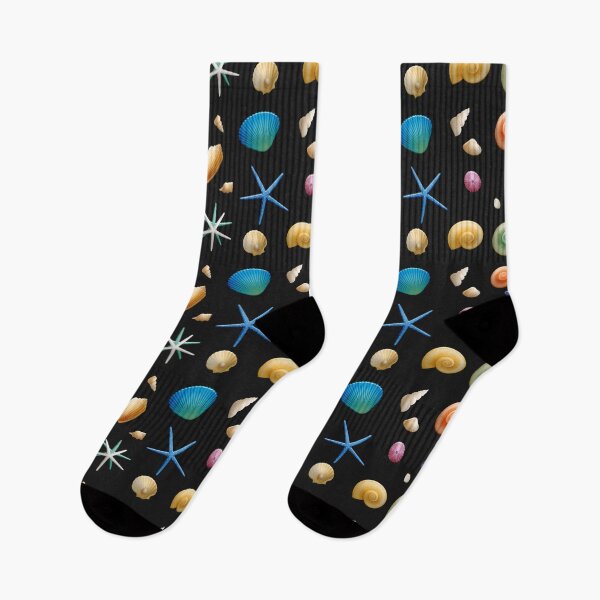 Item preview, Everyone loves Colorful Sea Shells - on Black designed and sold by simpleones.