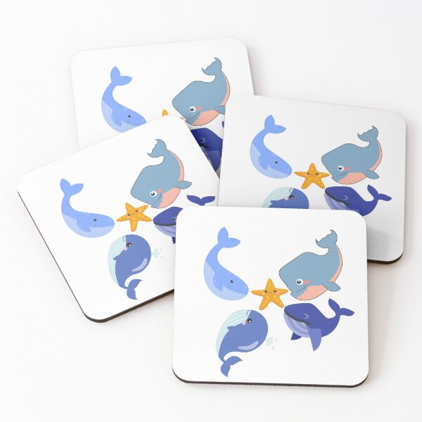 Item preview, Funny Whales and starfish designed and sold by Hinny8.