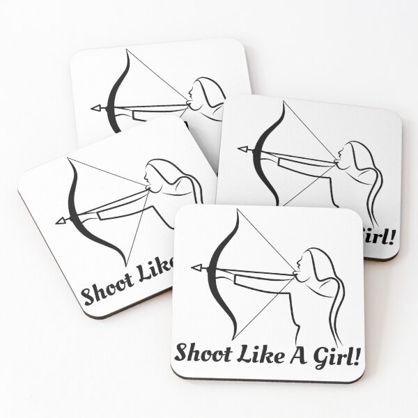 Item preview, Shoot Like A Girl! Funny T-shirt  women gift designed and sold by InnovantDesigns.