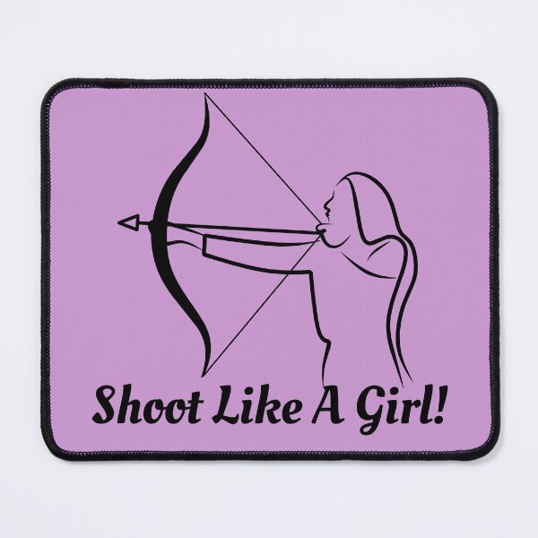 Item preview, Shoot Like A Girl! Funny T-shirt women gift designed and sold by InnovantDesigns.