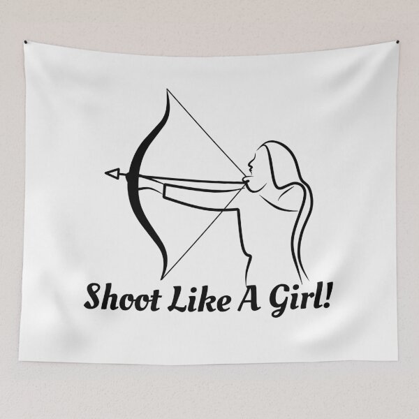 Item preview, Shoot Like A Girl! Funny T-shirt  women gift designed and sold by InnovantDesigns.