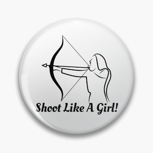 Item preview, Shoot Like A Girl! Funny T-shirt  women gift designed and sold by InnovantDesigns.
