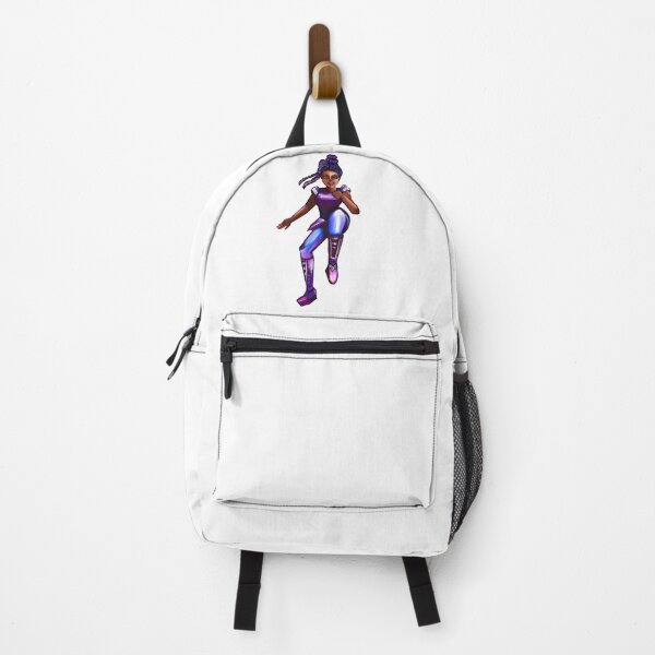 Item preview, Black anime superhero girl from outer space doing a high knee kick ! beautiful  black girl with Afro hair, brown eyes, Cherry pink lips and dark brown skin. Hair love ! designed and sold by Artonmytee.