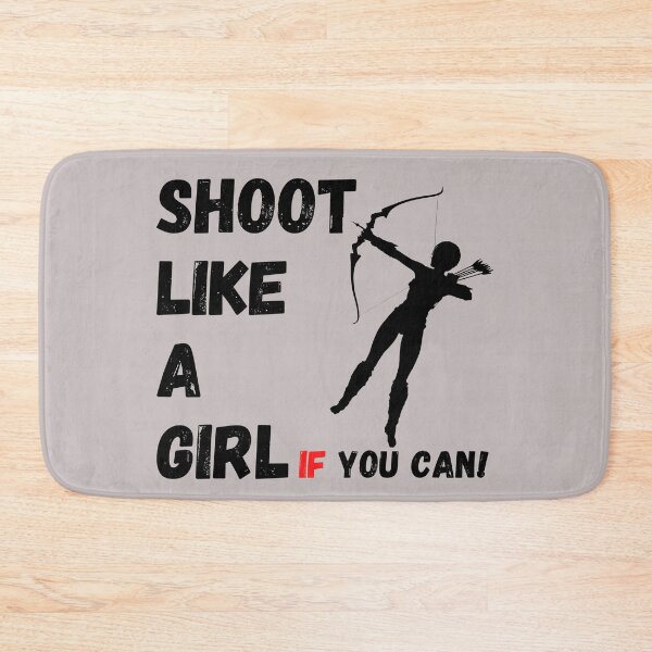 Item preview, Shoot Like A Girl If You Can! Funny T-shirt  women gift designed and sold by InnovantDesigns.