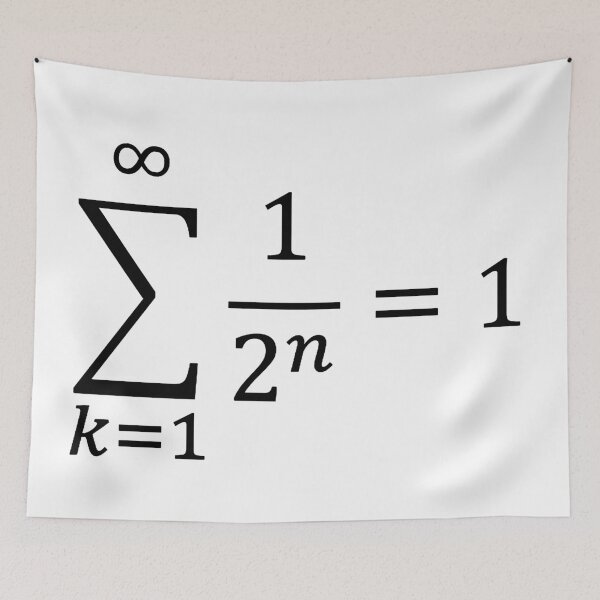 Item preview, geometrical sum equals 1, the infinite leads to a finite designed and sold by NoetherSym.