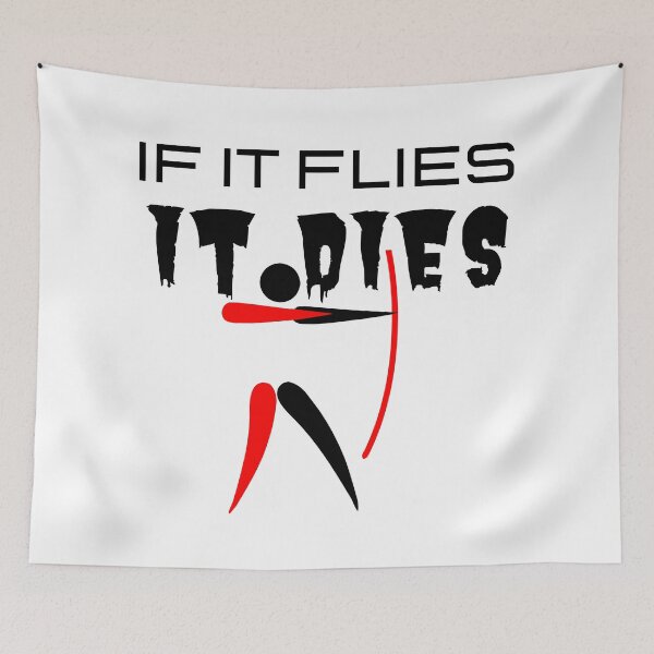 Item preview, If It Flies It Dies! Funny T-shirt men gift women gift designed and sold by InnovantDesigns.