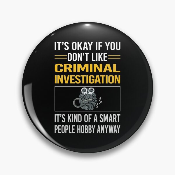 Item preview, Funny Smart People Criminal Investigation Criminology designed and sold by jiggleterrified.