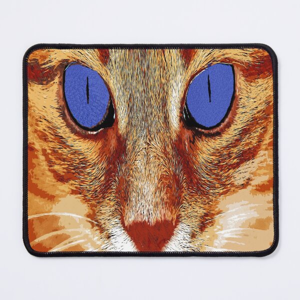 Item preview, Red cat with blue eyes color art designed and sold by artdragongift 15.