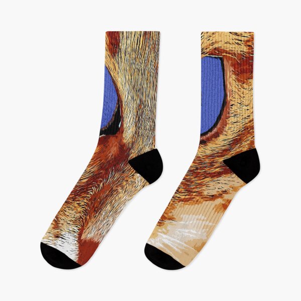 Item preview, Red cat with blue eyes color art designed and sold by artdragongift 15.