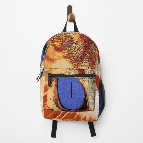 Item preview, Red cat with blue eyes color art designed and sold by artdragongift 15.