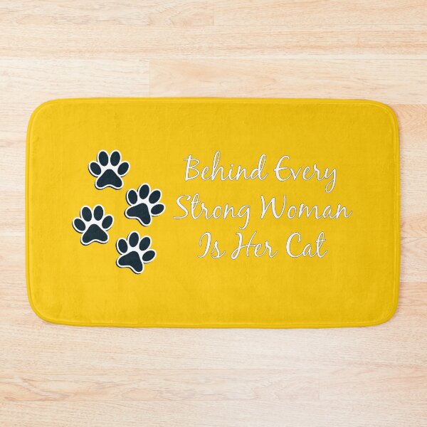 Item preview, Behind Every Strong Woman Is Her Cat designed and sold by Ouizza.
