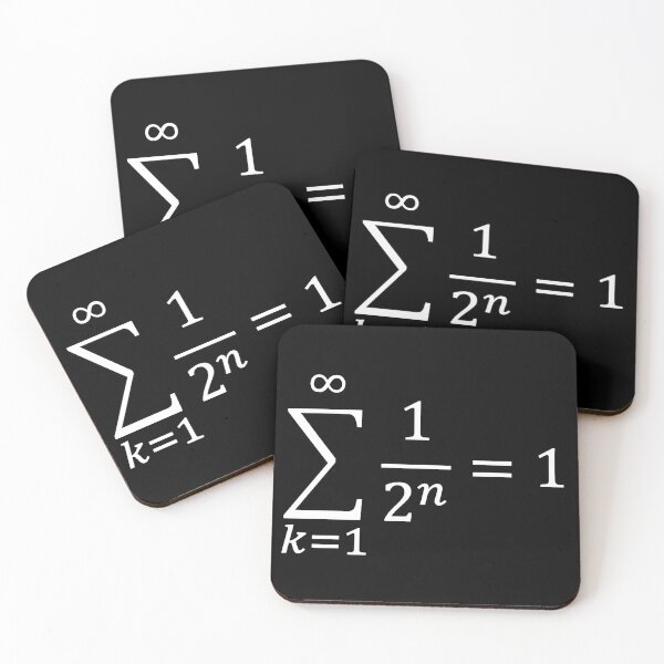 Item preview, geometrical sum equals 1, the infinite leads to a finite, dark version designed and sold by NoetherSym.