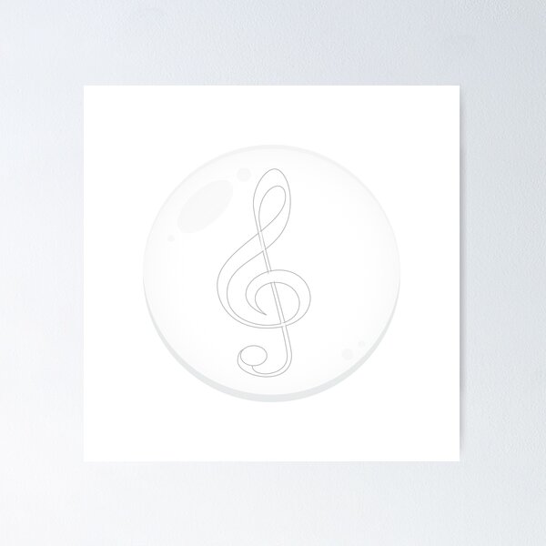 Item preview, Bubble treble clef  designed and sold by Moonlight-Art-.