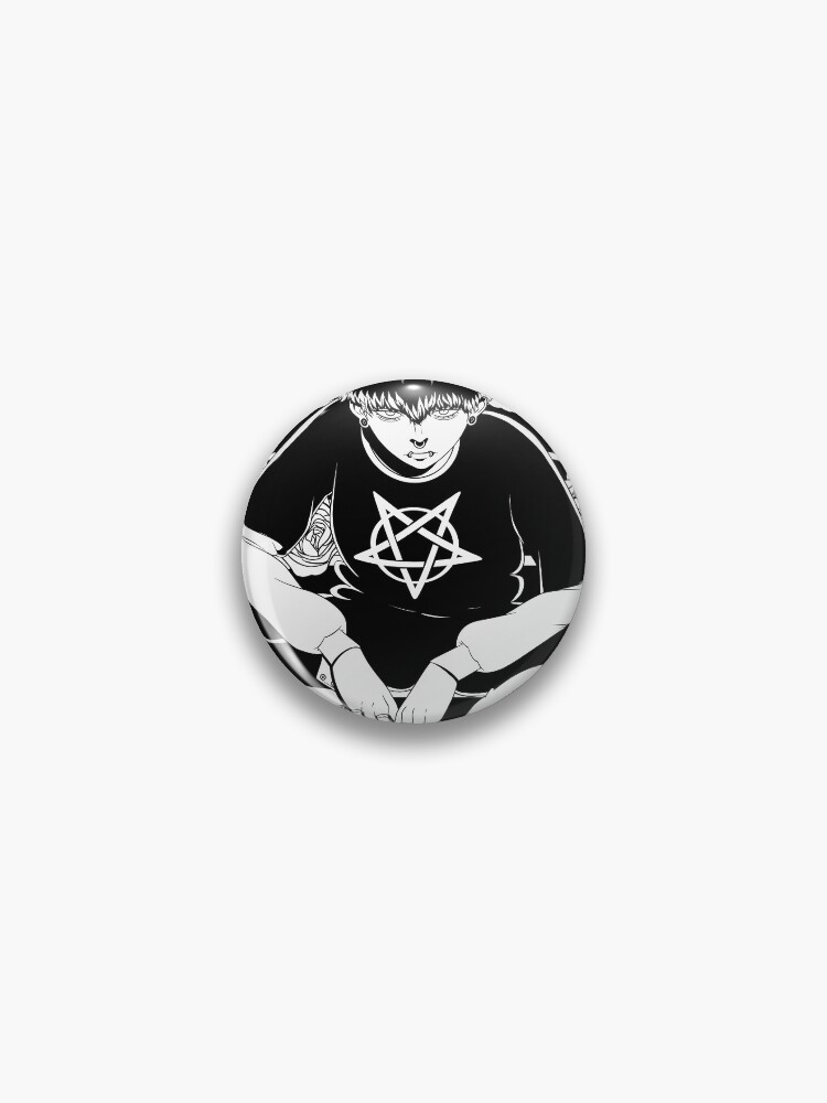 Goth Anime Boy Gothic Japanese Monster Vaporware Aesthetic - Goth - Pin