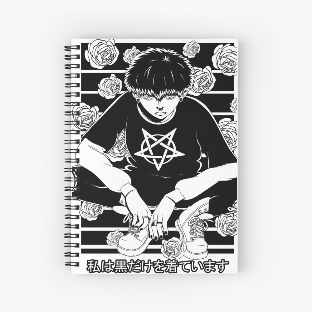 Goth Anime Boy Gothic Japanese Vaporware Aesthetic Goth Anime Boy Gothic Japanese Vaporware Aesthetic