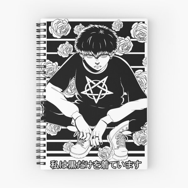 Item preview, Goth Anime Boy Gothic Japanese Vaporware Aesthetic designed and sold by Nosek1ng.
