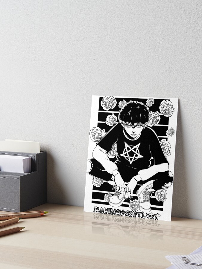 Aesthetic Anime Boy | Art Board Print