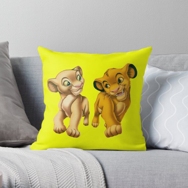 Lion King Cartoon Simba Floral Chic Sofa Cushion Cover Shopping Tote Bag Gift 