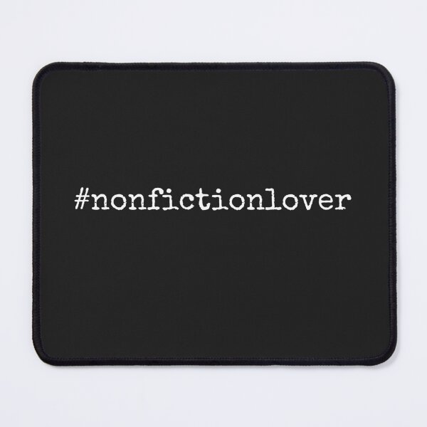 Item preview, #nonfictionlover designed and sold by The Bookworm Store.