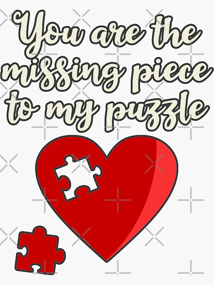 Heart Puzzle Pieces Love Valentines Wedding Set Of 2 Cookie