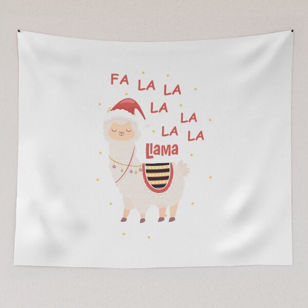 Item preview, Fa La La La Llama Christmas Lights Snowflakes designed and sold by istoriadesign.