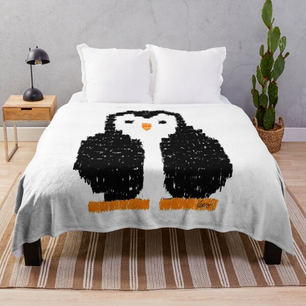 Item preview, Checkered penguin white background designed and sold by MentaLee.