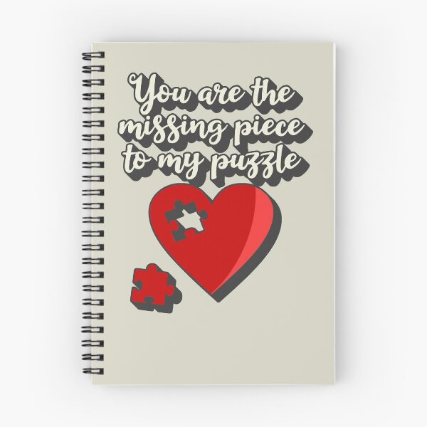 Item preview, You Are The Missing Piece To My Puzzle Valentines Day Heart Puzzle Design designed and sold by TrulyEpoque.