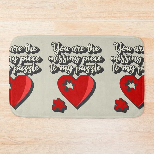 Item preview, You Are The Missing Piece To My Puzzle Valentines Day Heart Puzzle Design designed and sold by TrulyEpoque.